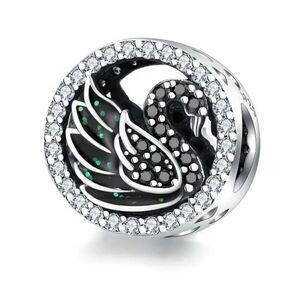 925 Sterling Silver Black Swan Charm